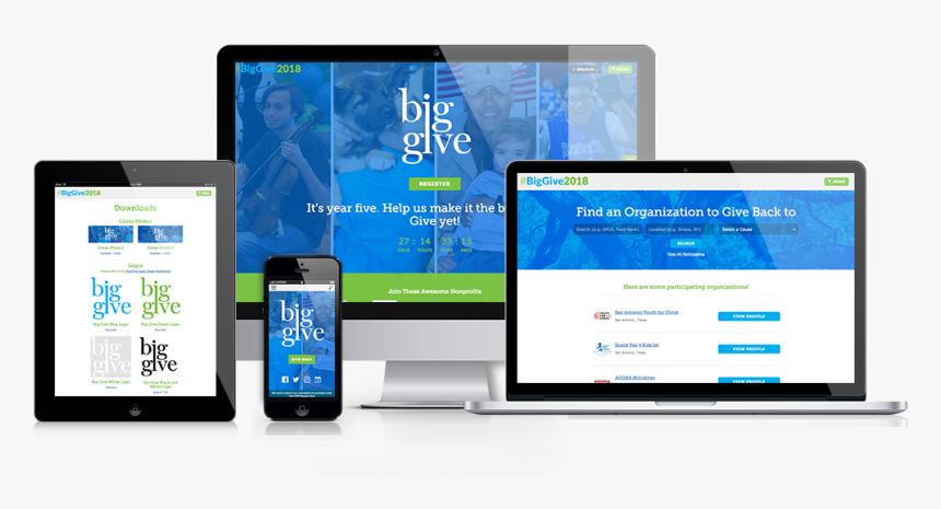 Landing Givingday Hero - Online Advertising, HD Png Download