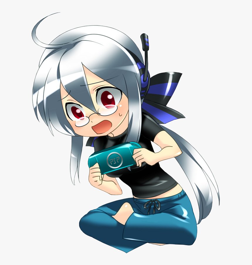 #anime #vocaloid #haku #chibi#freetoedit - Cartoon, HD Png Download