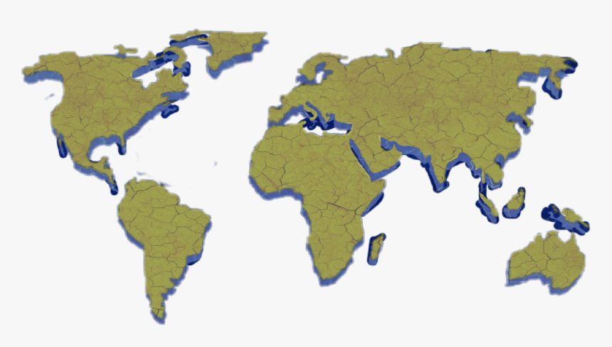 #3d #worldmap #map @haelilulu - Turquoise Mines World Map, HD Png Download