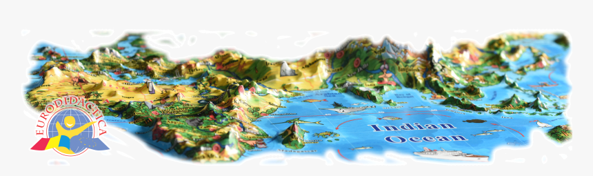 3d Illustrated Map Hd, HD Png Download