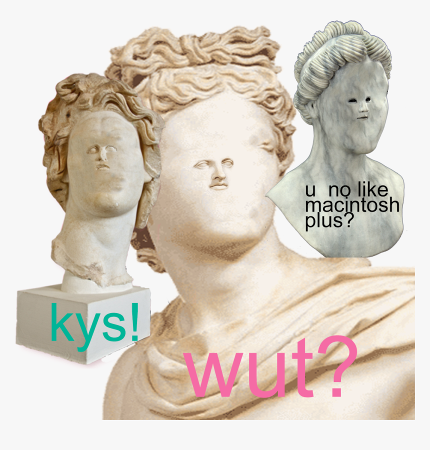 Macintosh Plus Statue Png - Aesthetic Roman Bust, Transparent Png