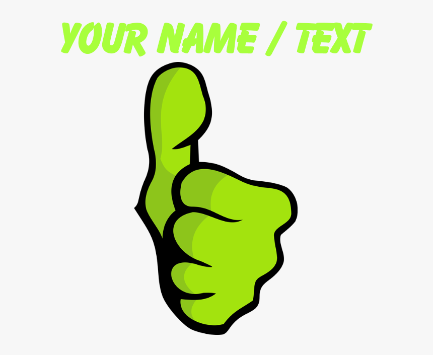 Custom Green Thumbs Up Tote Bag - Thumb Clip Art, HD Png Download