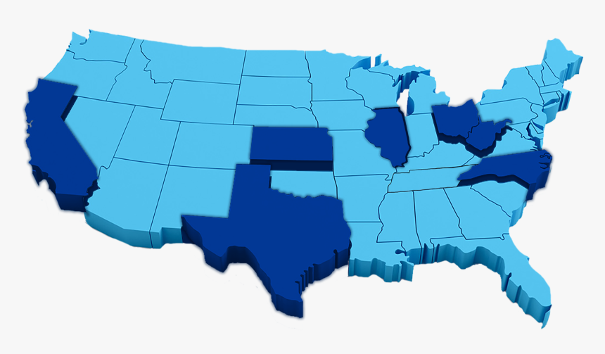Us Hispanic Population Map, HD Png Download