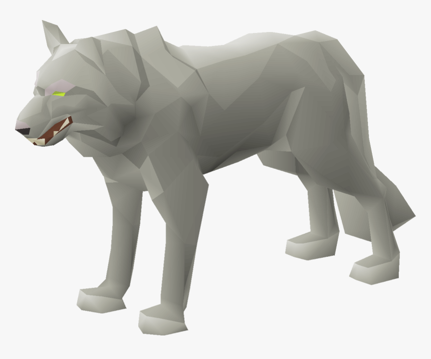 Old Runescape Wolf, HD Png Download
