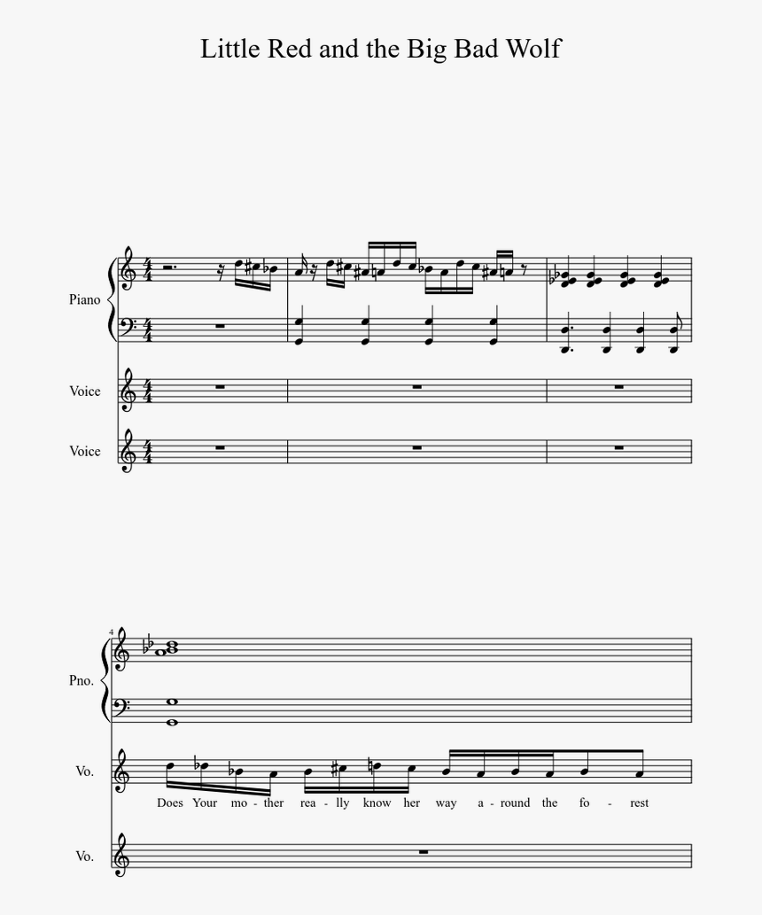 Personent Hodie Piano Score, HD Png Download