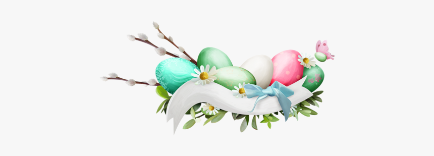 #easter #eggs #banner #freetoedit - Гифки Спасибо С Пасхой, HD Png Download