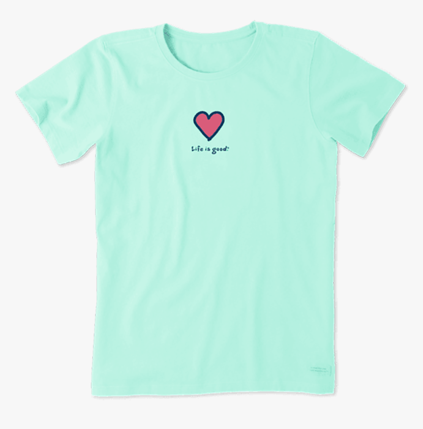 Women S Heart Vintage Crusher Tee - Heart, HD Png Download