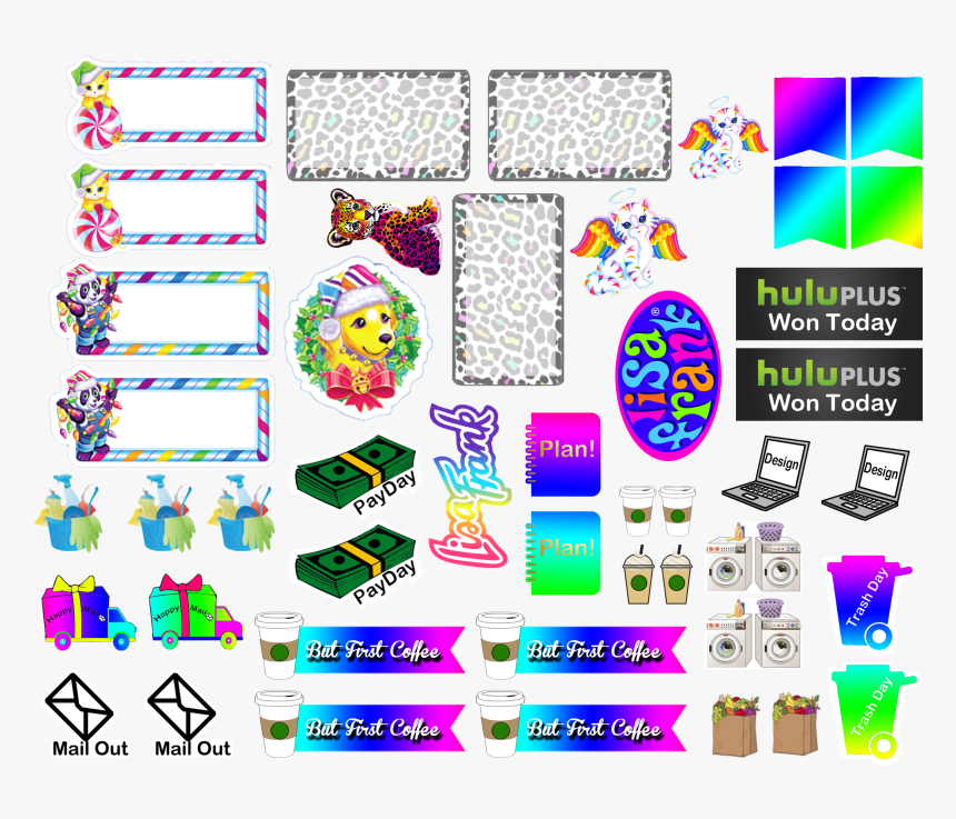 Lisa Frank Planner Stickers, HD Png Download