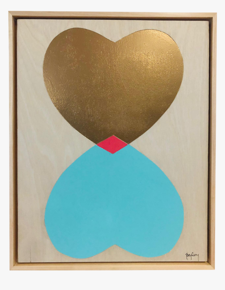 Heart Of Gold Original Modern Painting By Tony Curry, HD Png Download