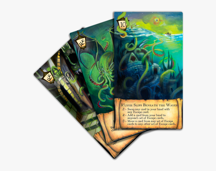 Lr Cardfan - Lost In R Lyeh Board Game, HD Png Download