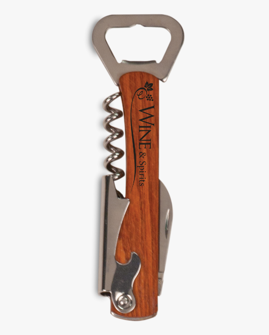 Wooden Bottle Opener & Wine Corkscrew Weapon, HD Png Download