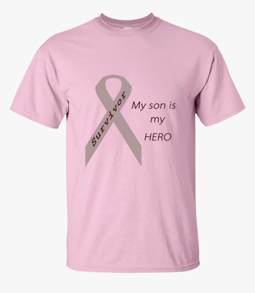 My Son Is My Hero Grey Ribbon Mens - Pink Tesla T Shirts, HD Png Download
