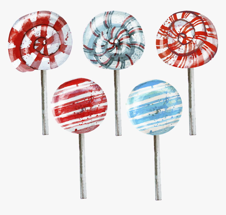 Watercolor Lollipops Png , Png Download - Lollipops Watercolor, Transparent Png