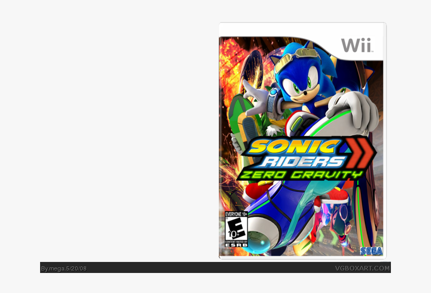 Sonic Riders Zero Gravity Box Art Cover - Sonic Riders Zero Gravity, HD Png Download