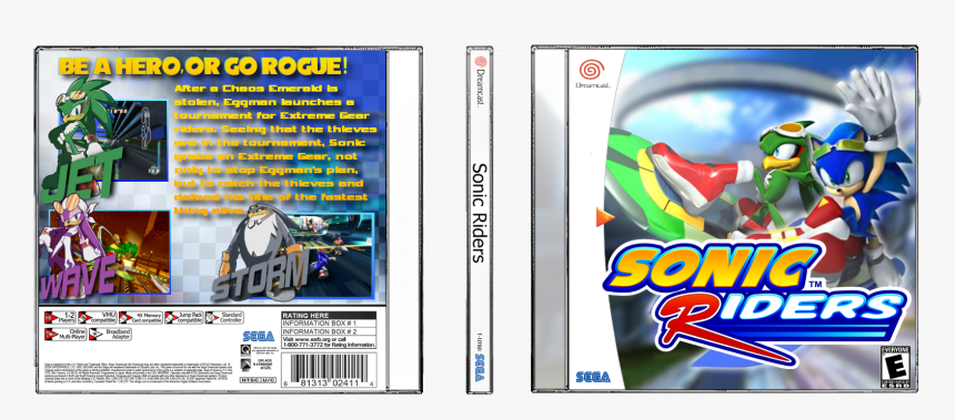 Sega Dreamcast Sonic Riders, HD Png Download