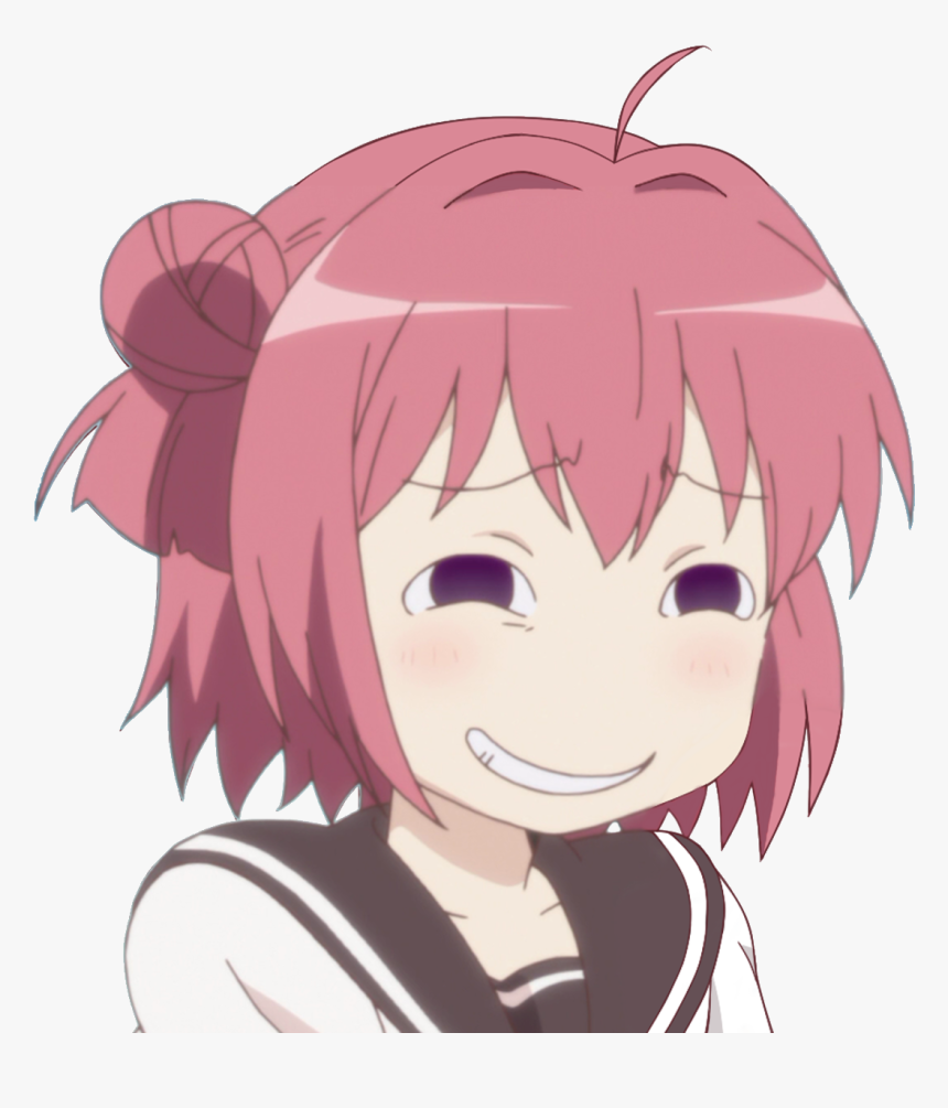Hair Face Pink Facial Expression Nose Anime Human Hair - Yuru Yuri Akari Smug, HD Png Download