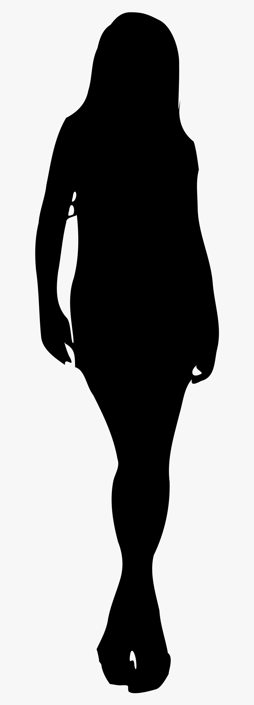 Person Clipart Shadow - Silhouette Of A Woman Transparent, HD Png Download