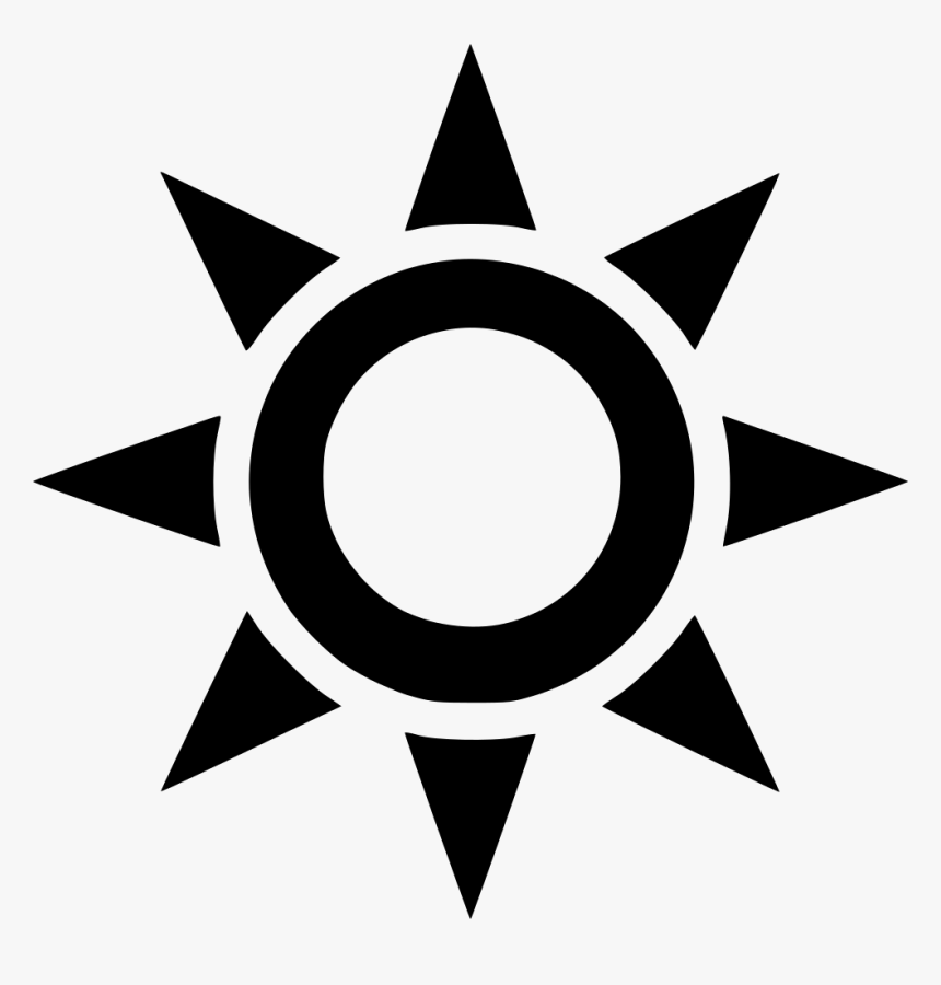 Sun Outline Comments - Black Sun Png Transparent, Png Download