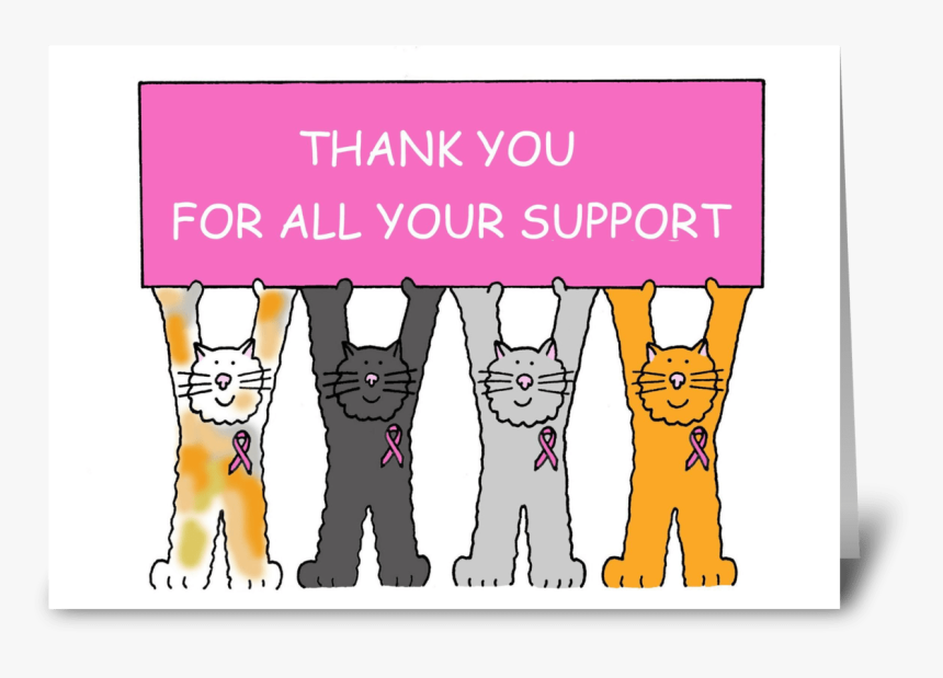 Pink Ribbon, Thank You For Your Support - Congratulation On Your Mba, HD Png Download