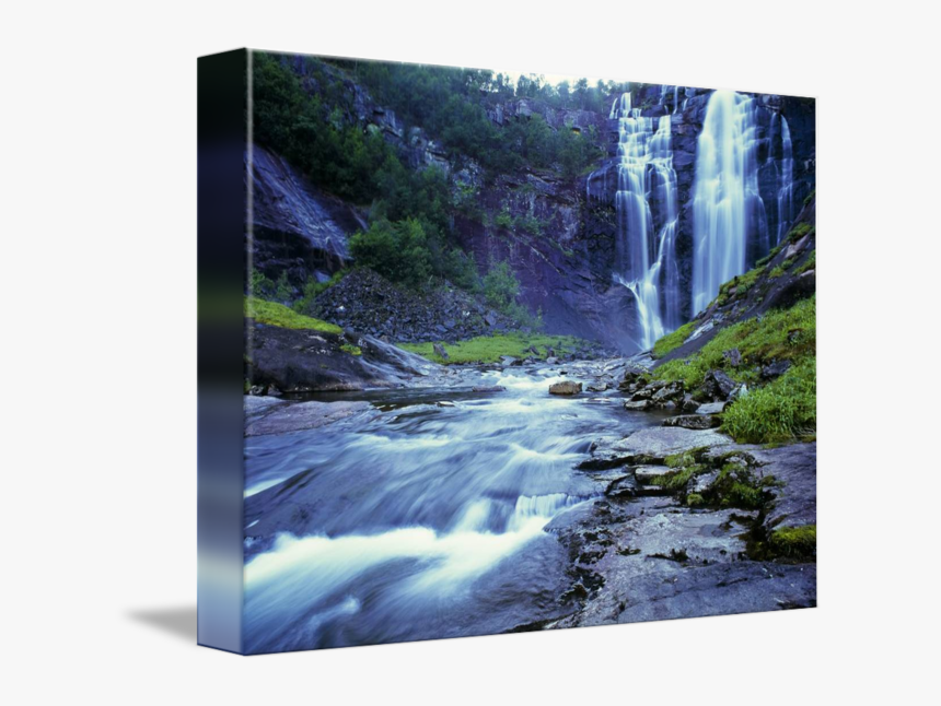 Clip Art Waterfall By Joshua Farnsworth - Skjervsfossen, HD Png Download