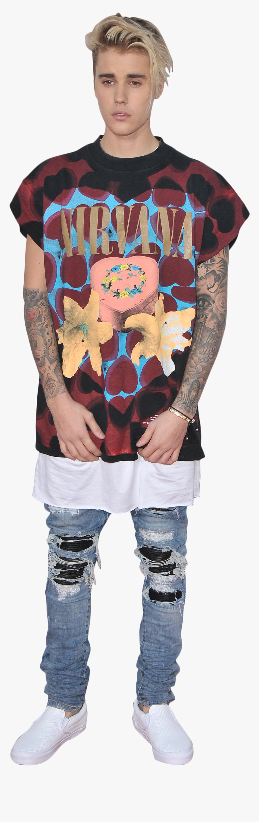 Justin Bieber, Captain America, Grafik-sweatshirt - Justin Bieber Full Size, HD Png Download