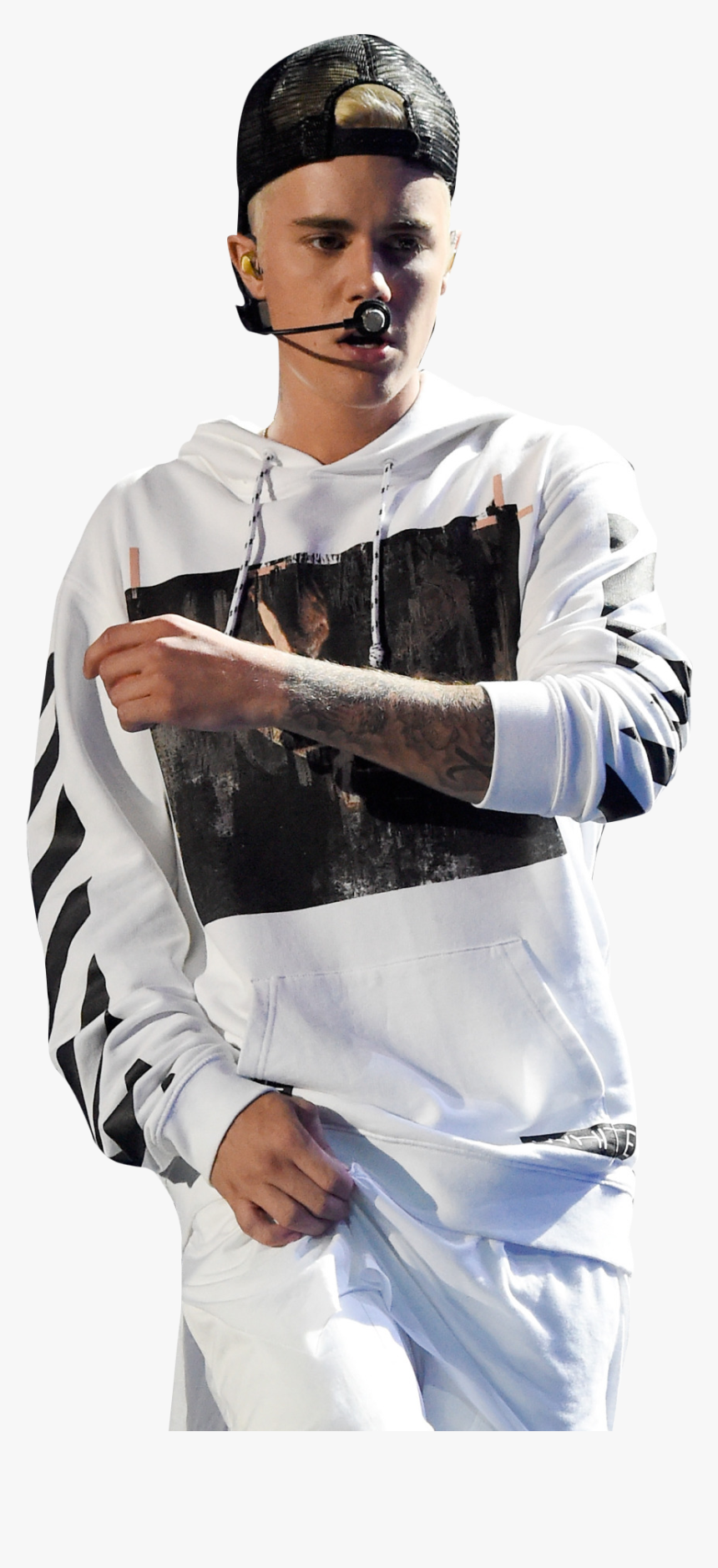 Justin Bieber On Stage - Sitting, HD Png Download