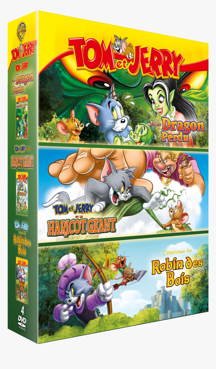 Coffret Long Métrages Tom & Jerry - Cartoon, HD Png Download