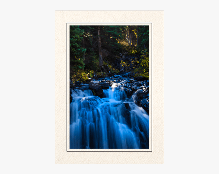 Blue Waterfall - Waterfall, HD Png Download