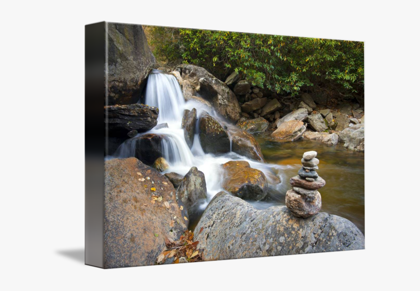Clip Art Blue Ridge Parkway Waterfalls - Zen Waterfall, HD Png Download