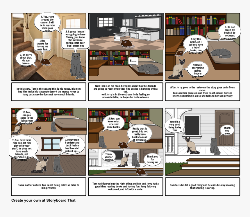 Animation Storyboard Tom And Jerry, HD Png Download