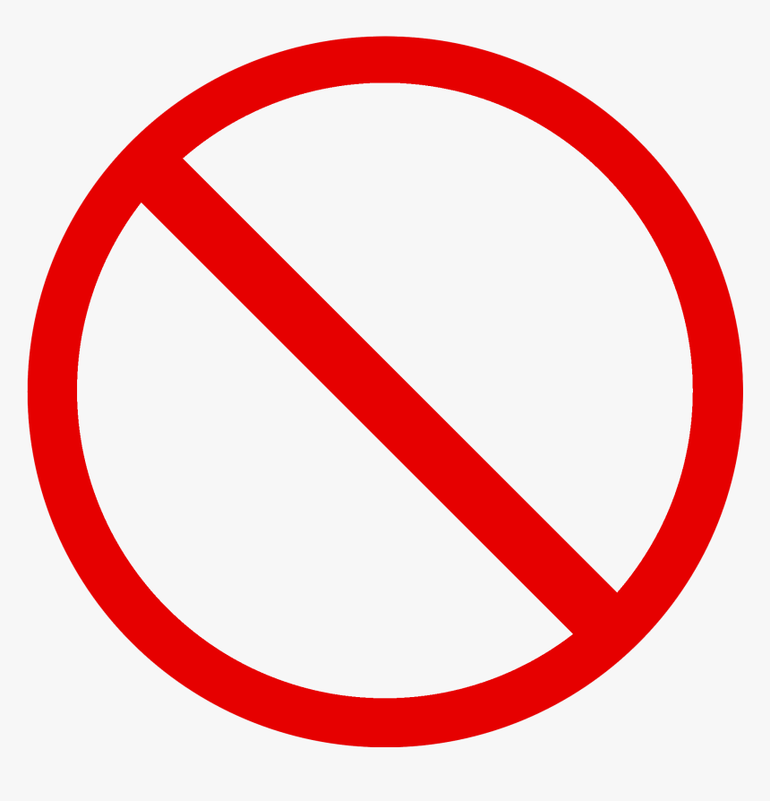 Restricted No Entry Png Clipart - No Clipart, Transparent Png
