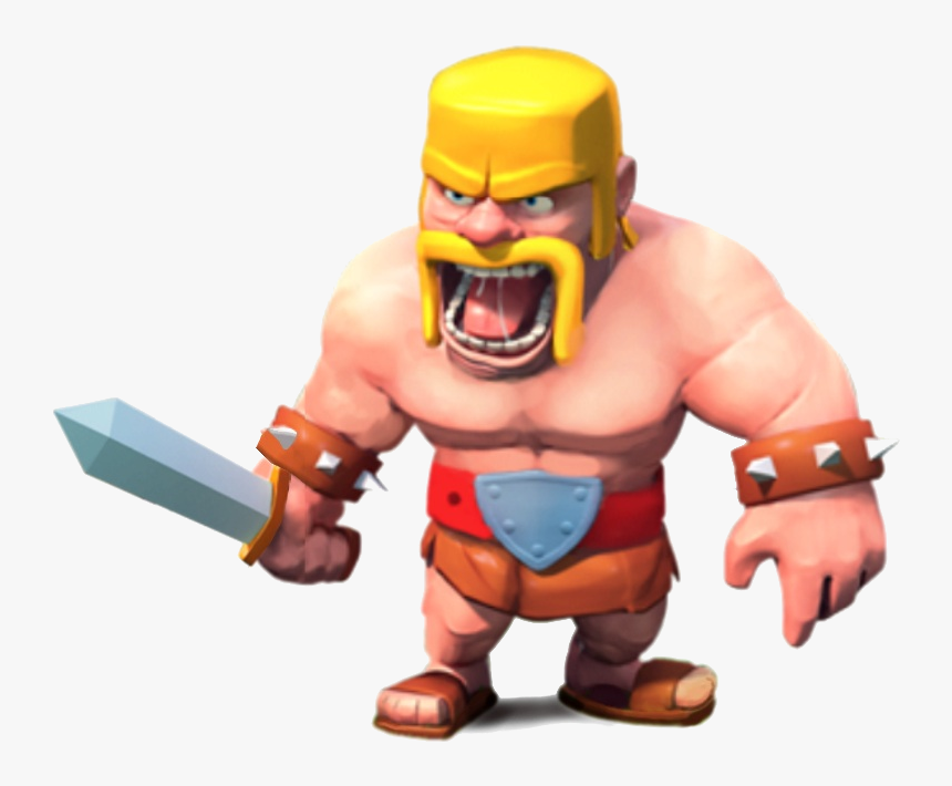 Clash Of Clans Characters Barbarian, HD Png Download