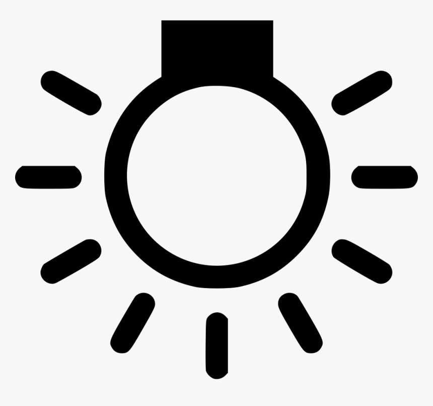 Overhead Light Bulb - Sun Icon, HD Png Download