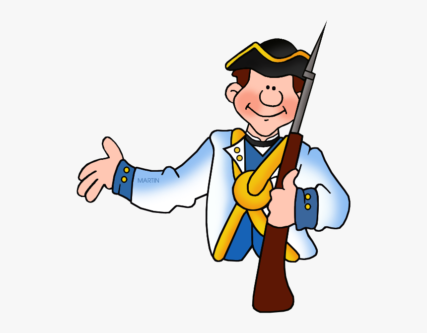 Royalty Free Library Clipart Military - Clipart American Revolution Soldier, HD Png Download