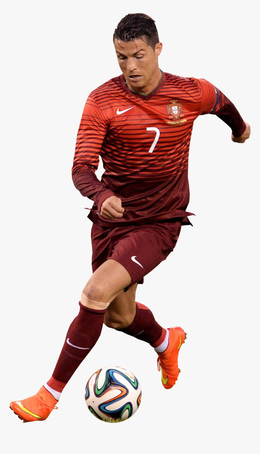 Cr7 Cristiano Ronaldo Real Madrid Png Image - Portugal C Ronaldo Ball, Transparent Png