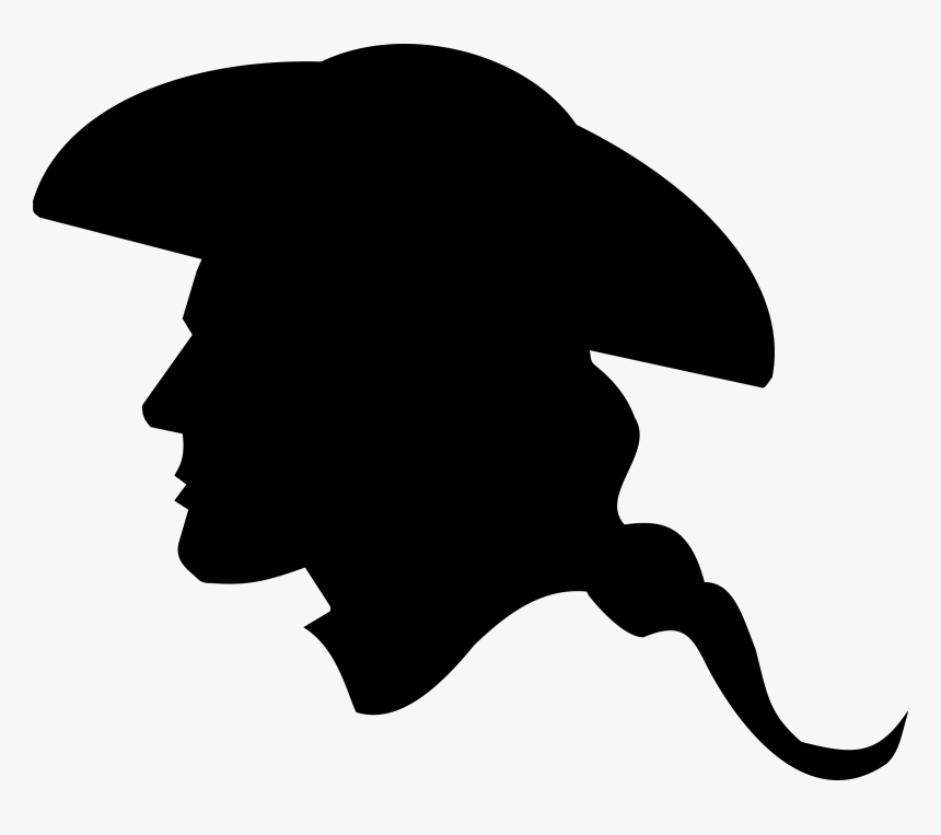 Us Revolutionary War Soldier - Side Of Face Silhouette, HD Png Download