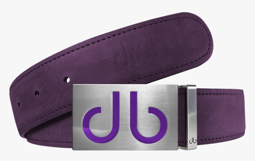 Purple Plain Leather Texture Belt With Buckle - Belt, HD Png Download