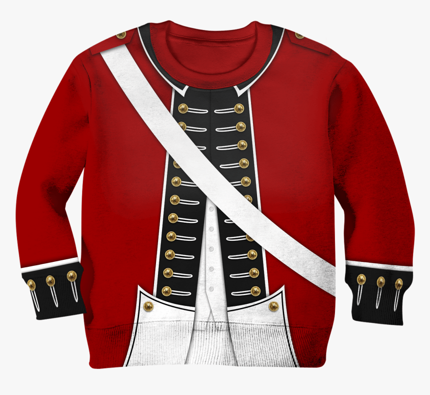 3d Revolutionary War Uniform Kid Full Print Hoodie - Revolutionary War Shirt, HD Png Download