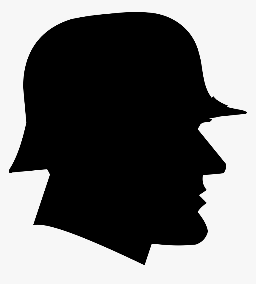 German World War 2 Soldier Silhouette Clip Arts - World War 1 Silhouette Art, HD Png Download