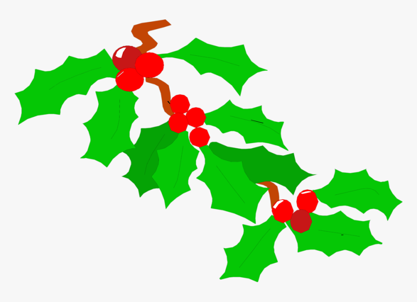 Free Stock Photo - Holly With Berries Transparent, HD Png Download