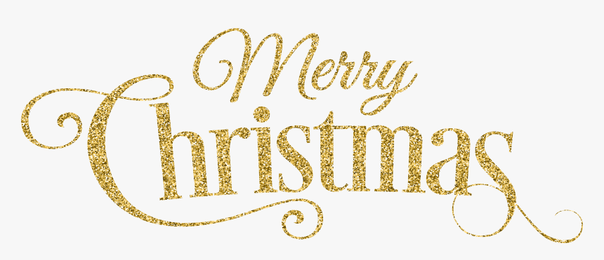 Merry Clipart Gold - Calligraphy, HD Png Download