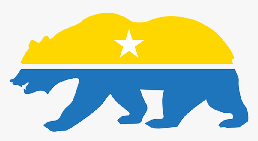 Silhouette California Bear, HD Png Download