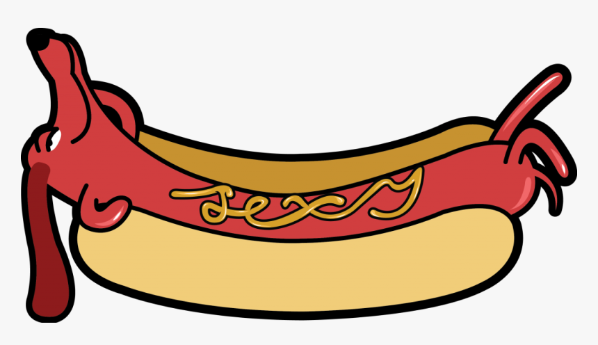 Hotdog Dog Clipart Hot Dog Dachshund Clip Art - Hot Dog Cartoon