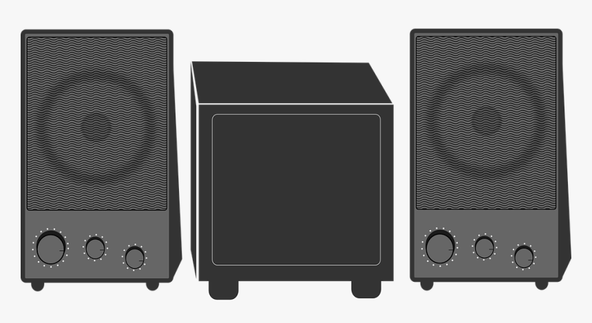 Stereo, Speakers, Bass, Box, Music, Volume, Amplifier - Stereo Transparent, HD Png Download
