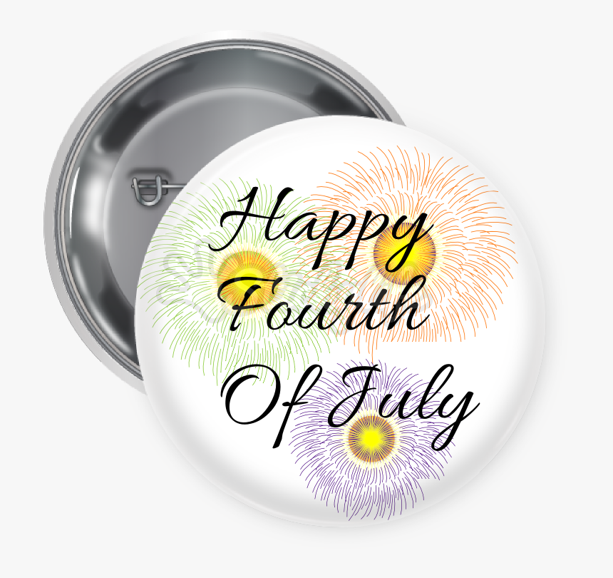Fourth Of July Button - Badge, HD Png Download