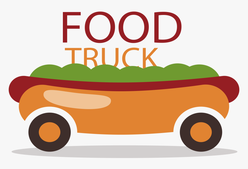 Cartoon Hot Dog Clipart - Food Truck Clipart Transparent Background, HD Png Download