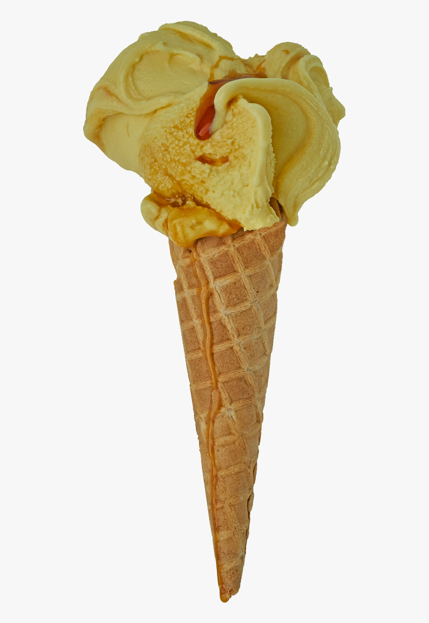Sea Salted Caramel Ice Cream Cone - Snowflake Gelato Great Taste Award 2024, HD Png Download