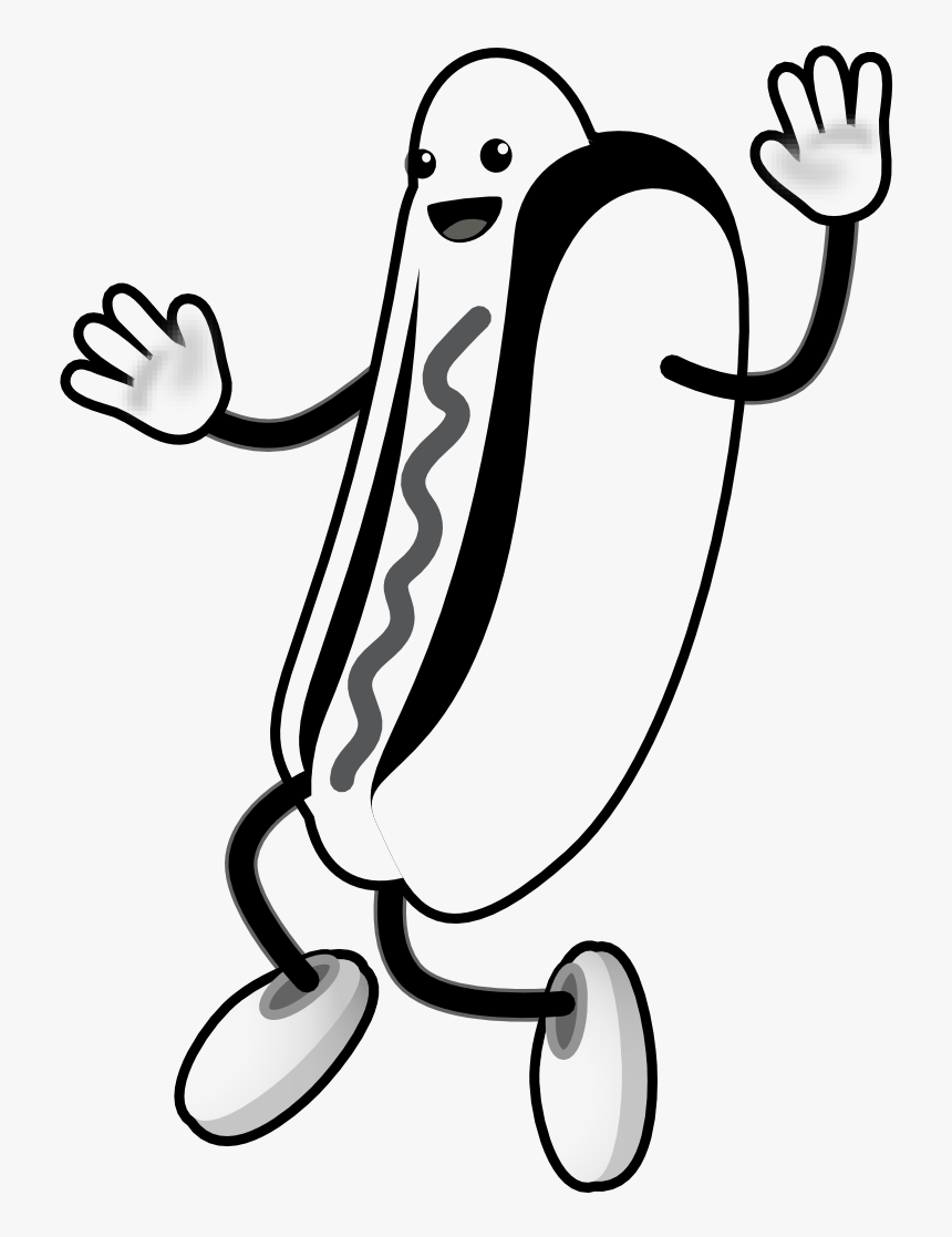 Hot Dog With Arms And Legs, HD Png Download