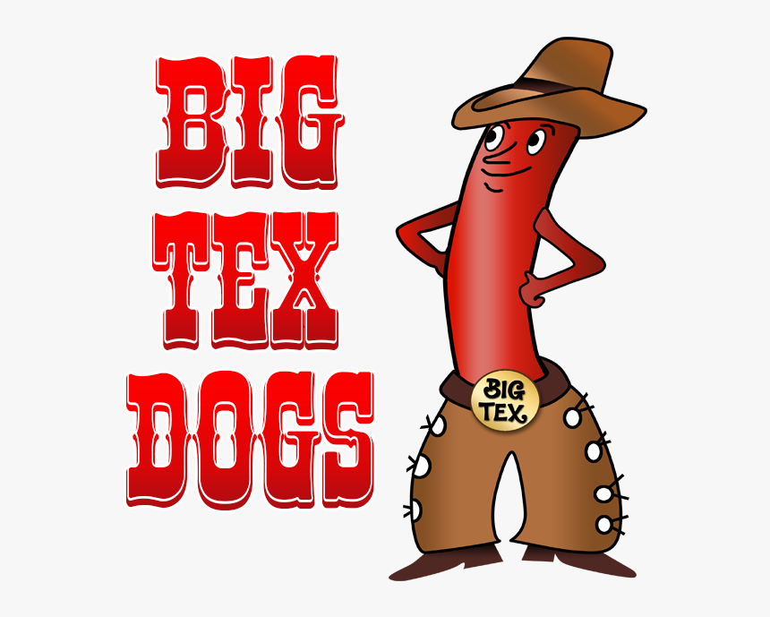 Big Tex Dogs - Big Tex Hot Dog, HD Png Download