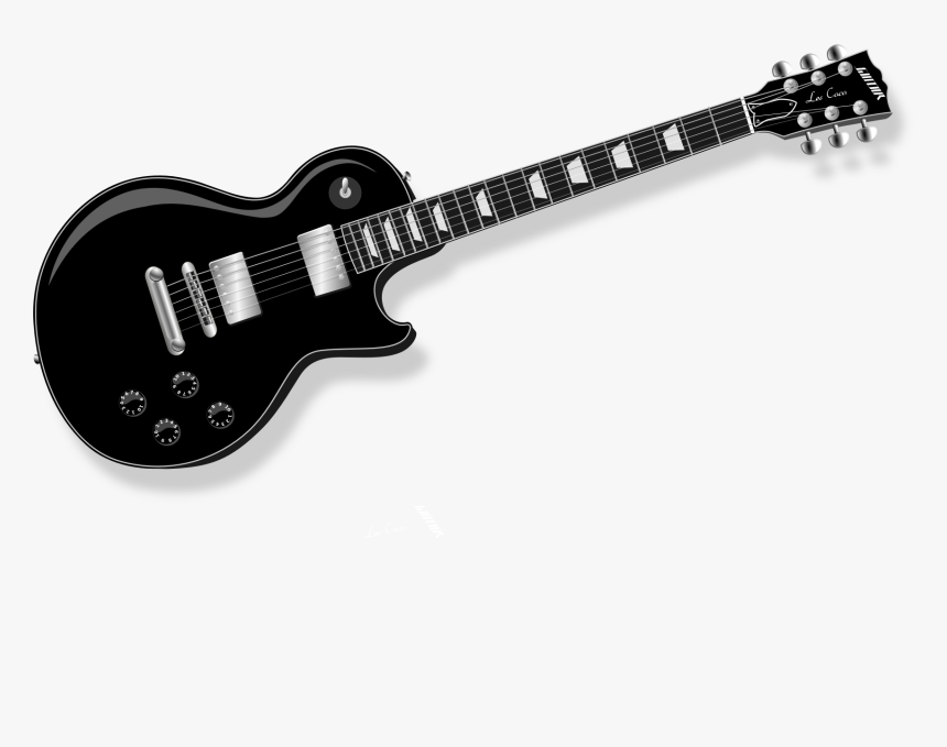Black Electric Guitar Clip Arts - Electric Guitar Musical Instrument, HD Png Download